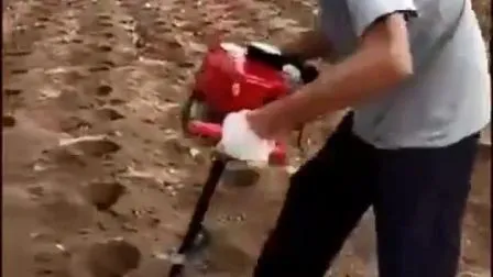 Two Stroke 52cc Earth Auger for Planting Trees Portable Drill Bit for Agricultural Tree Planting Machine