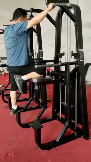 Commercial Muscle Building Single Station Seated Row Weight Adjustment Vertical Row