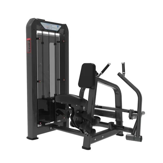 Commercial Muscle Building Single Station Seated Row Weight Adjustment Vertical Row