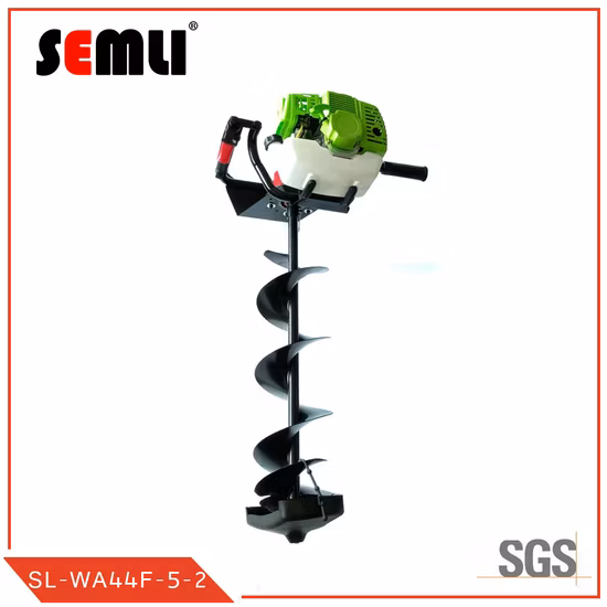 49cc Gasoline Earth Auger Used for Planting Fruit Tree, Making a Big Hole with 30 Cm Drill Bits