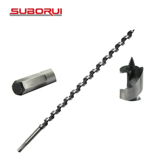 Suborui Factory High Carbon Steel Wood Auger Drill Bits for Woodworking Deep Boring 