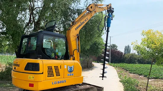 Loader Hydraulic Post Hole Digger Auger with Auger Bit for Excavator and Ground Drill Earth Auger 