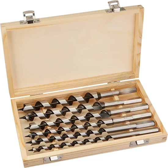 Hex Shank Wood Auger Bit Bright Finished Wood Boring Drill Bits 