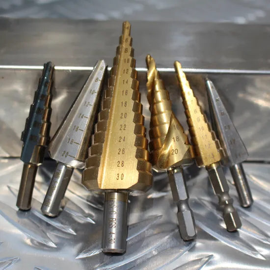 Best Spiral Flute Step Drill Bit Brocas for Metal, Wood 