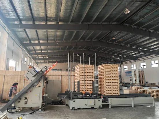 Sf9025 Woodworking American Standard Stringer Wood Pallet Making Machine 