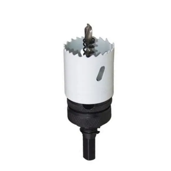 Durable Yellow HSS Hole Saw Set for Precision Metal Drilling 