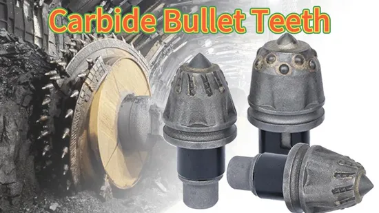 Cutting Teeth Cutting Pick Conical Bits Tungsten Carbide Bullet Teeth Shank Carbide Rock Auger Drill Bit 