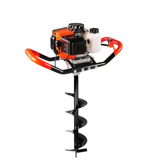 52cc Borer Ground Drill 3 Bits + Extension Earth Auger 