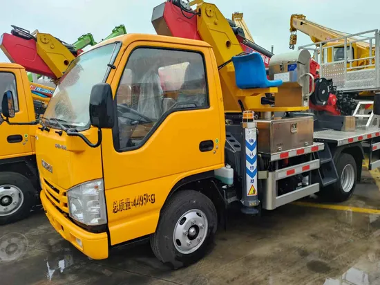 Double Row Telescopic Boom Hydraulic Aerial Cage 28m/32m 4X2no Reviews Yet 